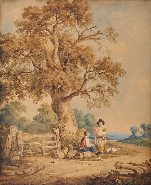 Rural scene, 1769-1859 (Watercolour)