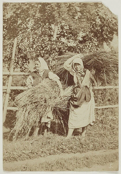 Russian Peasant Women, c.1855 (salted paper print from wax paper negative)