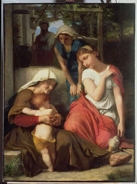 Ruth and Naomi, 1859 (oil on canvas)