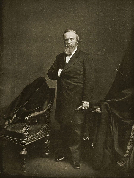 Rutherford B. Hayes before his inauguration as President, 1877 (b  /  w photo)