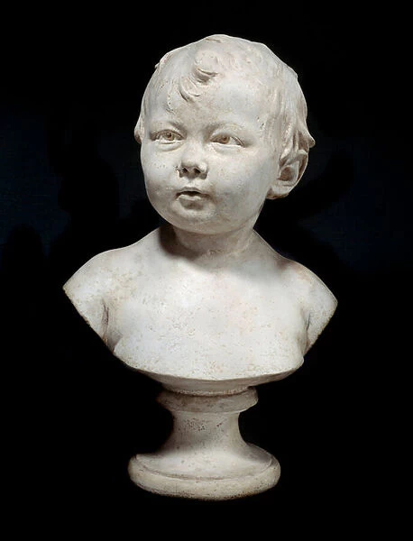 Sabine Houdon at the age of ten months Bust in plaster by Jean Antoine Houdon (1741-1828