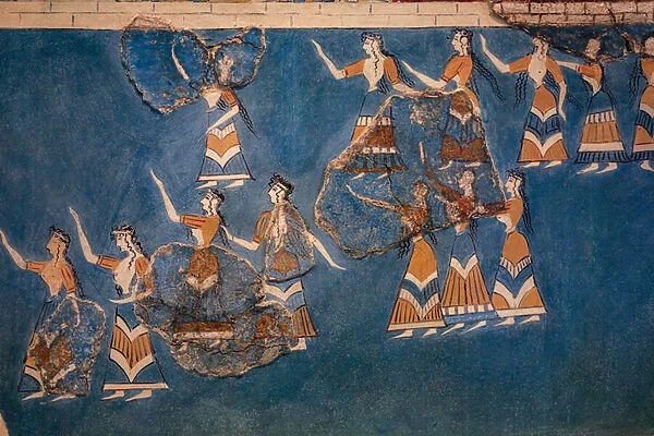 Sacred Grove and Dance Fresco, 1600 - 1450 BC