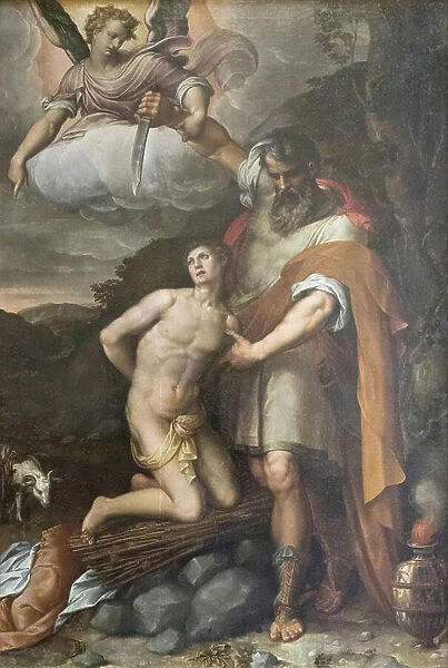 Sacrifice of Isaac, 1585, (oil on canvas)