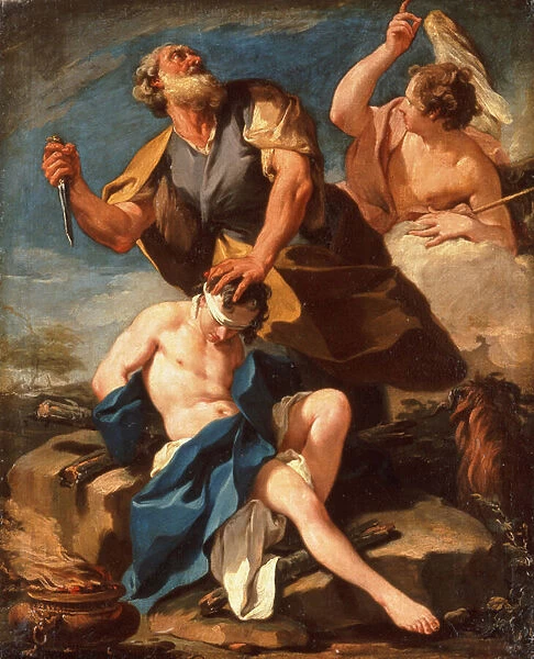 The Sacrifice of Isaac (oil on canvas)