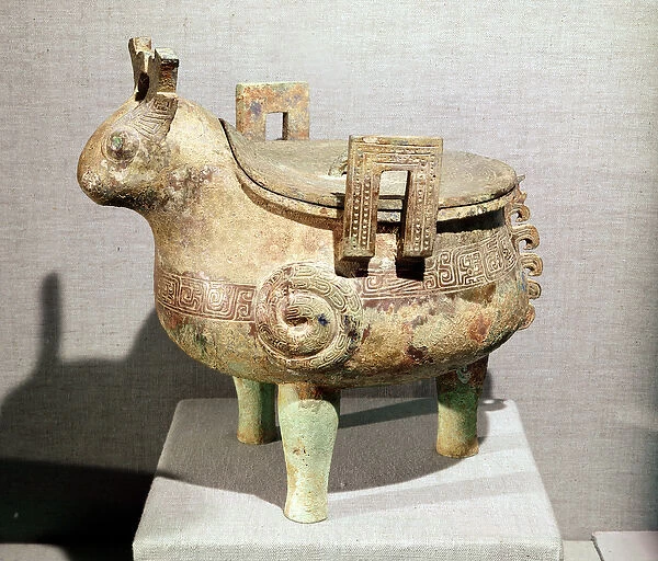 Sacrificial hsi-ting animal figure, from Shucheng, Anhui, Chou Dynasty