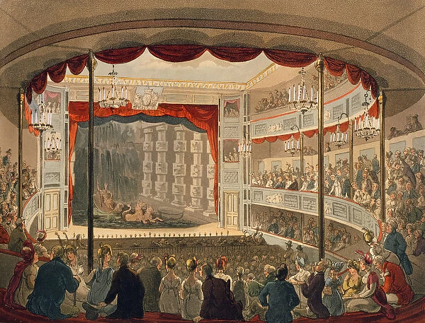 Sadlers Wells Theatre from Ackermanns Microcosm of London'