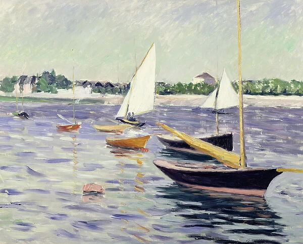 Sailing Boats at Argenteuil, 1891 (oil on canvas)