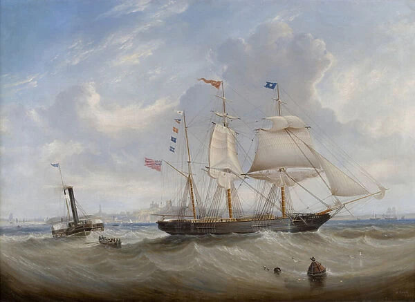 The Sailing Ship Anne Leaving the River Tyne, 1859 (oil on canvas)
