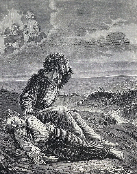 A sailor and a cabin boy, 1850