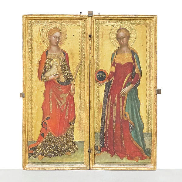 Saint Agnes and Domitilla, 1365-70 circa, (panel)
