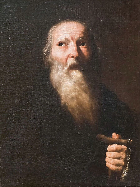 Saint Anthony abbe, (oil on canvas)