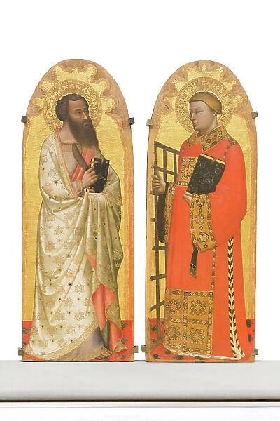 Saint Bartholomew, saint Lawrence, 1340-45, (panel)