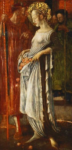 Saint Elizabeth of Hungary, 1921-22 (oil on panel)