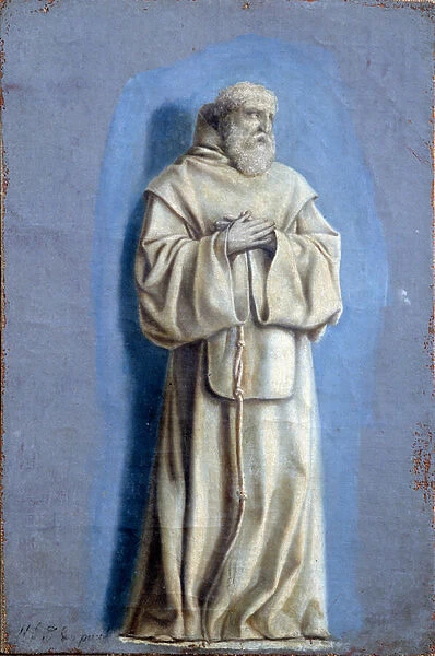 Saint Francois de Paule (1416-1507), founder of the Order of Minimes Painting with