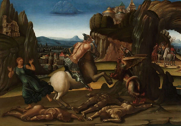Saint George and the Dragon, c. 1500 (oil on panel)