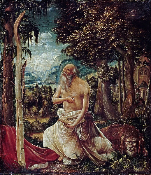 'Saint Jerome penitent'(The Repentant Saint Jerome) Peinture d