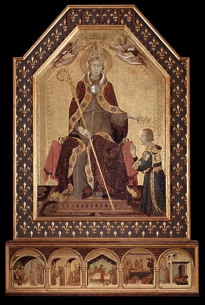 Saint Louis of Anjou (of Toulouse) crown Robert I of Naples (1277-1343