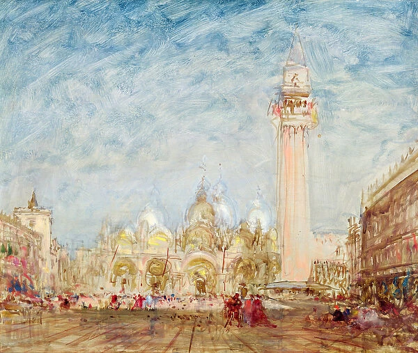 Saint Marks Square in Venice (oil on canvas)