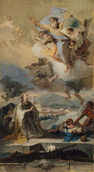 Saint Thecla Praying for the Plague-Stricken, 1758-59 (oil on canvas)
