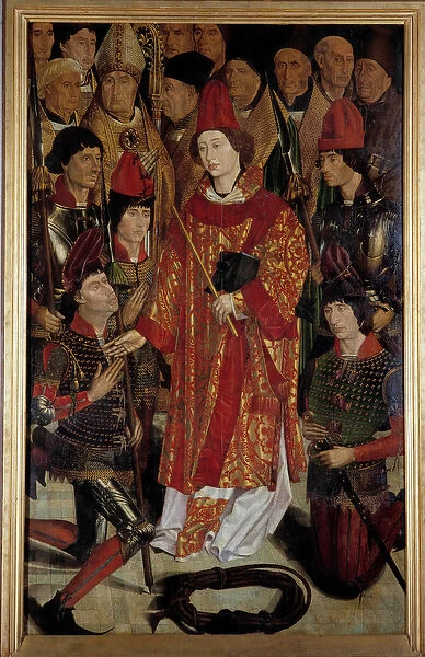 Saint Vincent, patron of Lisbon Polyptych of Saint Vincent of Zaragoza surrounded by