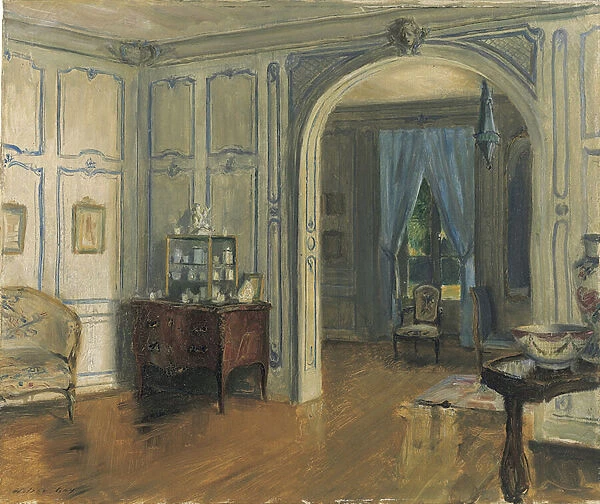 The Salon Carre of the Villa Trianon, c. 1910 (oil on canvas)