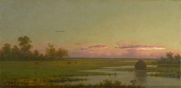 Salt Marsh at Southport, Connecticut, c. 1862-63 (oil on canvas)