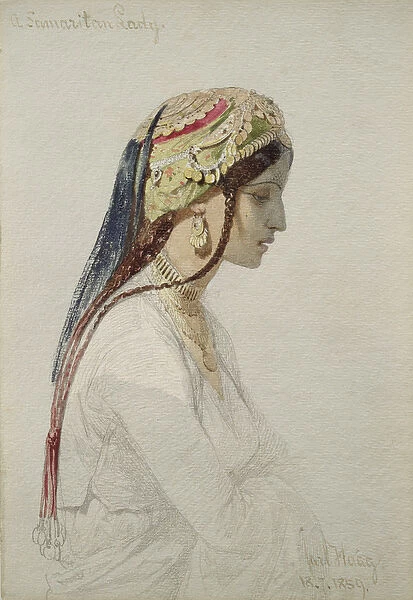 A Samaritan Lady, 1859 (w  /  c on paper)