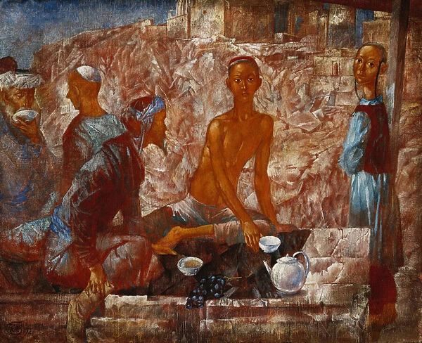 Samarkand Scene, 1921 (oil on canvas)