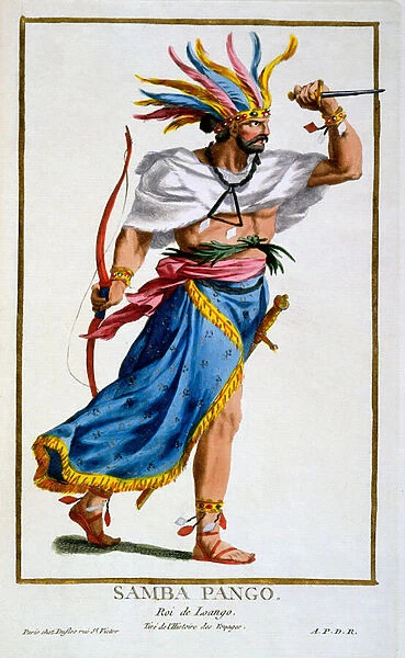 Samba Pango, Ruler of Luango, from Recuil des Estampes