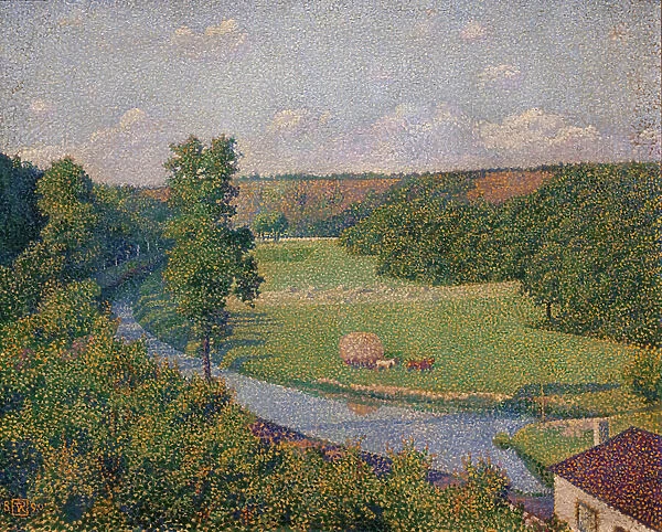 The Samber Valley, 1890 (oil on canvas)