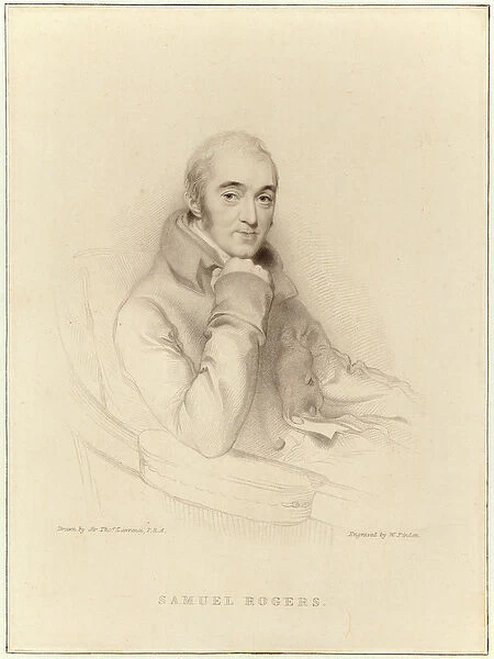 Samuel Rogers, engraved by William Finden (engraving)
