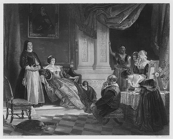 Sancho and the Duchess, from the picture in the Vernon Gallery (engraving)
