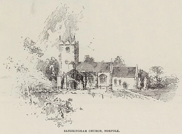 Sandringham Church, Norfolk (engraving)