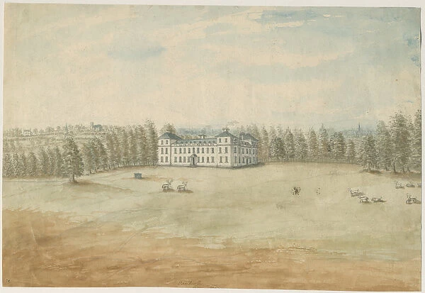 Sandwell Park - Hall: water colour painting, nd [1762-1798] (painting)
