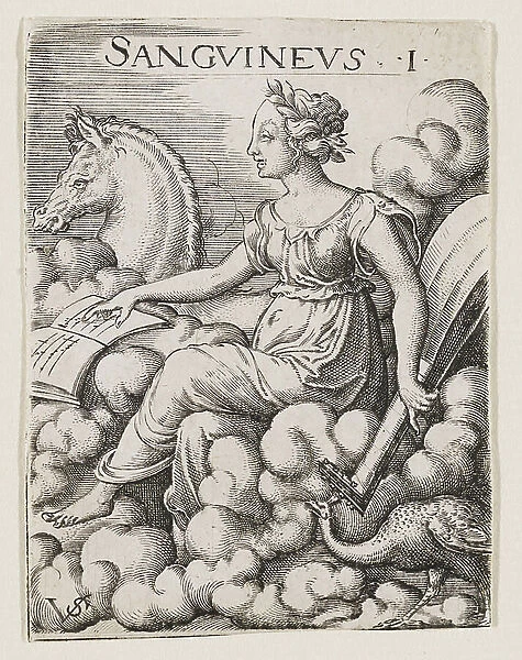 Sanguine Temperament, c. 1530-62 (engraving)