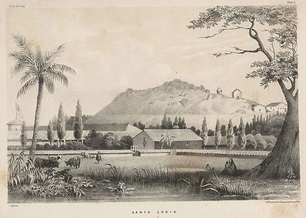 Santa Lucia, 1855 (litho)