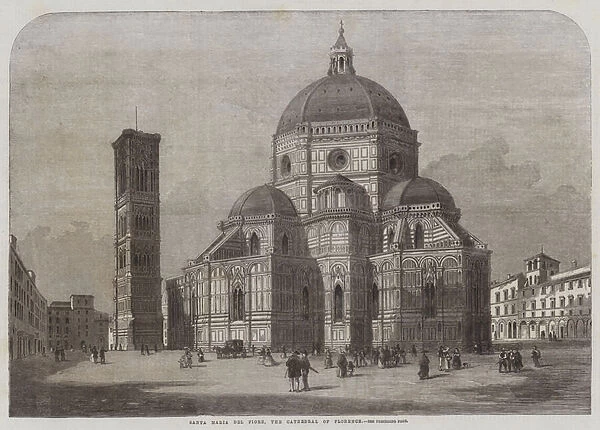 Santa Maria del Fiore, the Cathedral of Florence (engraving)