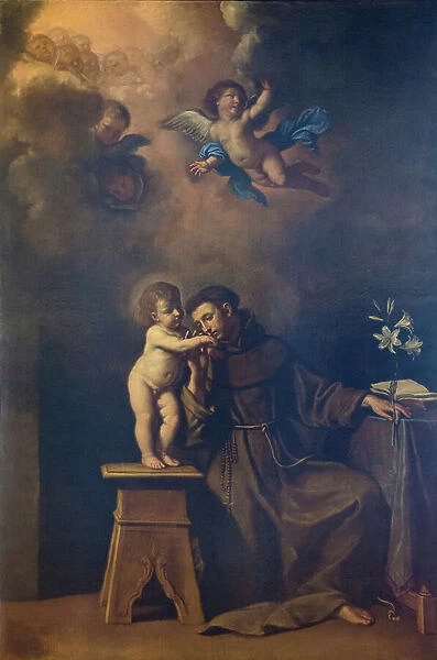 Sant'Antonio da Padova, (oil on canvas)