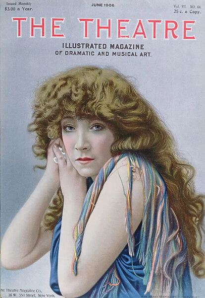 Sarah Bernhardt in the role of the Sorceress, a play by Sardou