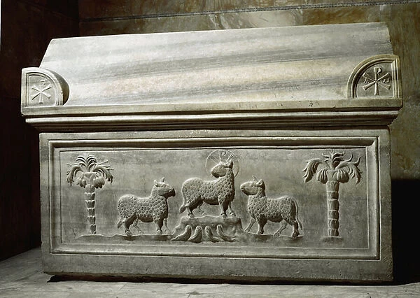 Sarcophagus of Constantius III, roman emperor, c. 425