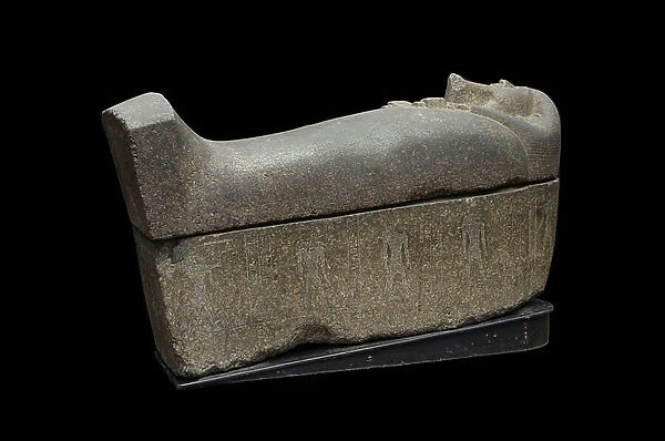 Sarcophagus of Pabasa, Great Steward to Nitocris, daughter of King Psamtek I, c. 656-640 BC (stone)