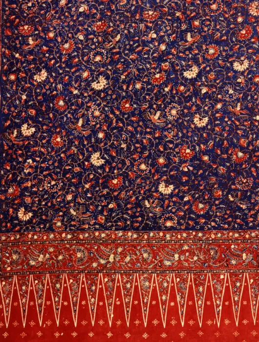 Framed Print : Detail of a sarong (textile)
