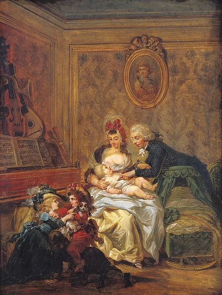 The Satisfaction of Marriage or, The Happy Family (oil on canvas)