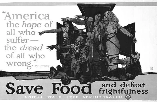 Save Food and defeat frightfulness (litho)