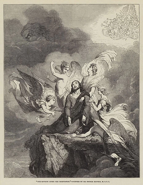 Our Saviour after the Temptation (engraving)