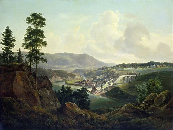 Saw Mill in Norway, 1827 (oil on canvas)