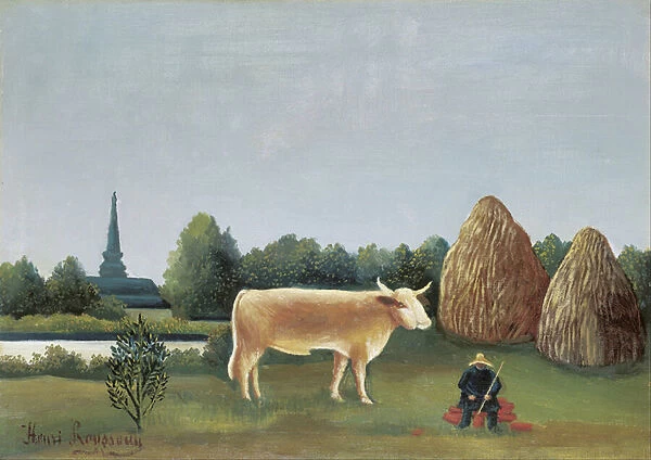 Scene in Bagneux on the Outskirts of Paris par Henri Rousseau dit le Douanier Rousseau (1844-1910), 1909 - Oil on canvas, 33x46, 3 - Ohara Museum of Art, Kurashiki