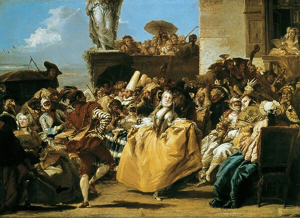 Scene of carnival or Le menuet 1754