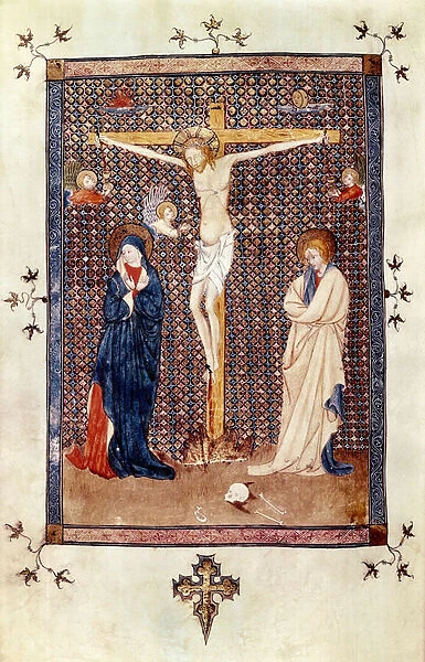 Scene of the crucifixio (miniature)