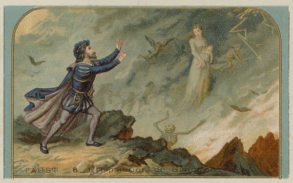 Scene from Faust: the apparition of the Brocken (chromolitho)